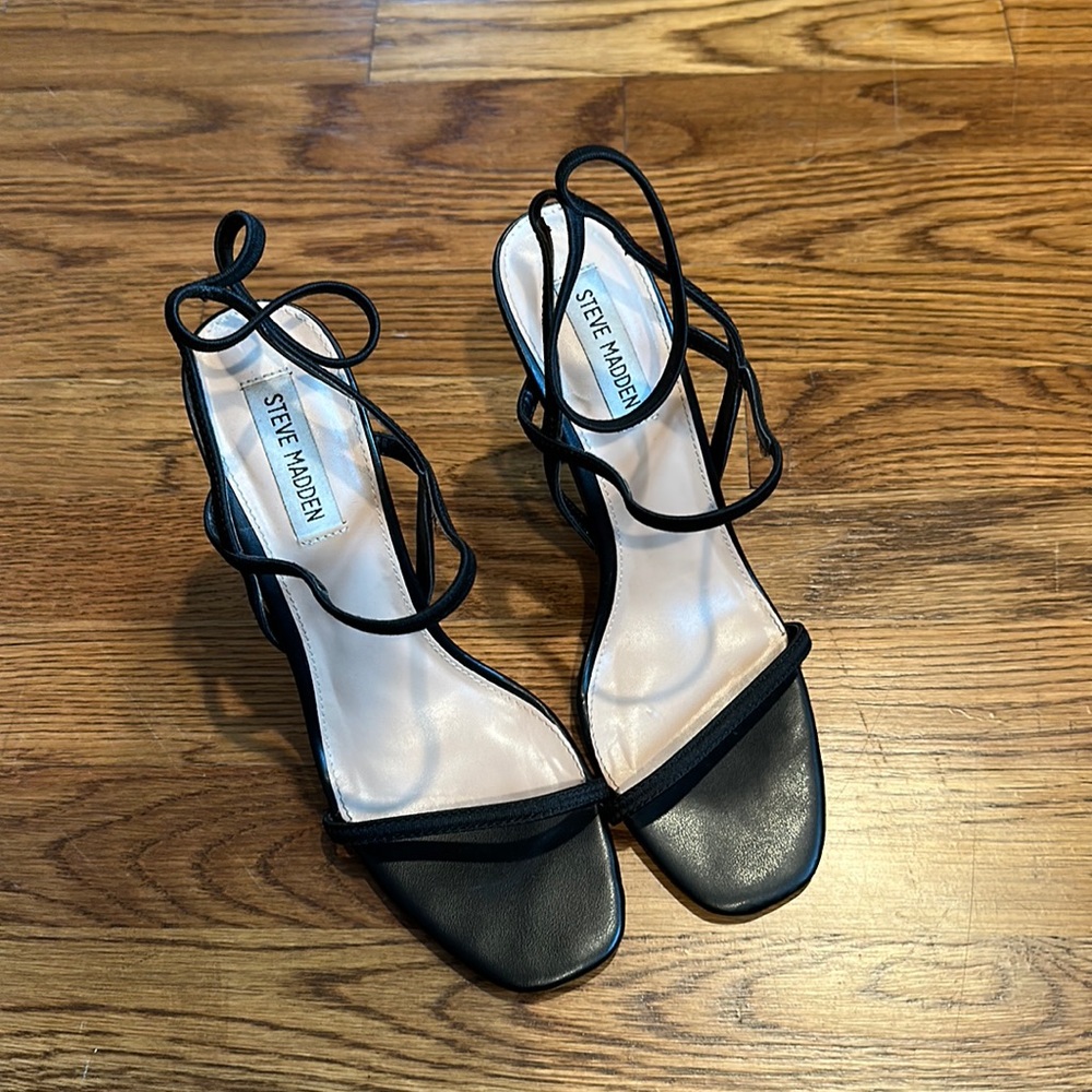 Strappy Black Heels